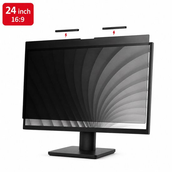 Brosendaal privacy filter op een 24 inch monitor 16:9