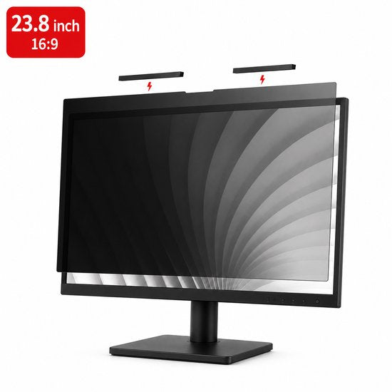 Brosendaal privacy filter op een 23.8 inch monitor 16:9